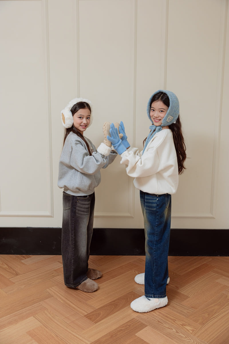 Sm2 - Korean Children Fashion - #designkidswear - Ribbon Brushed Sweatshirt - 9