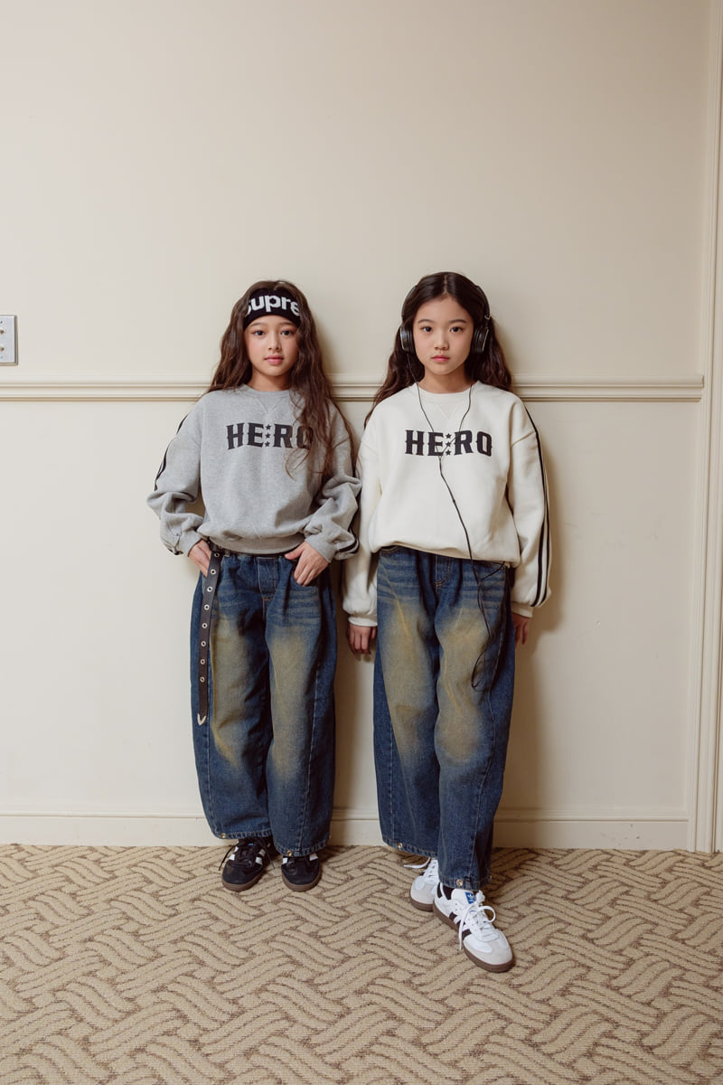 Sm2 - Korean Children Fashion - #designkidswear - Brushed Balloon Denim Pants - 7