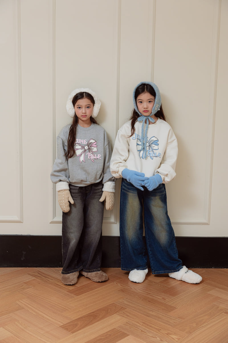 Sm2 - Korean Children Fashion - #designkidswear - Brushed Wide Denim Pants - 12
