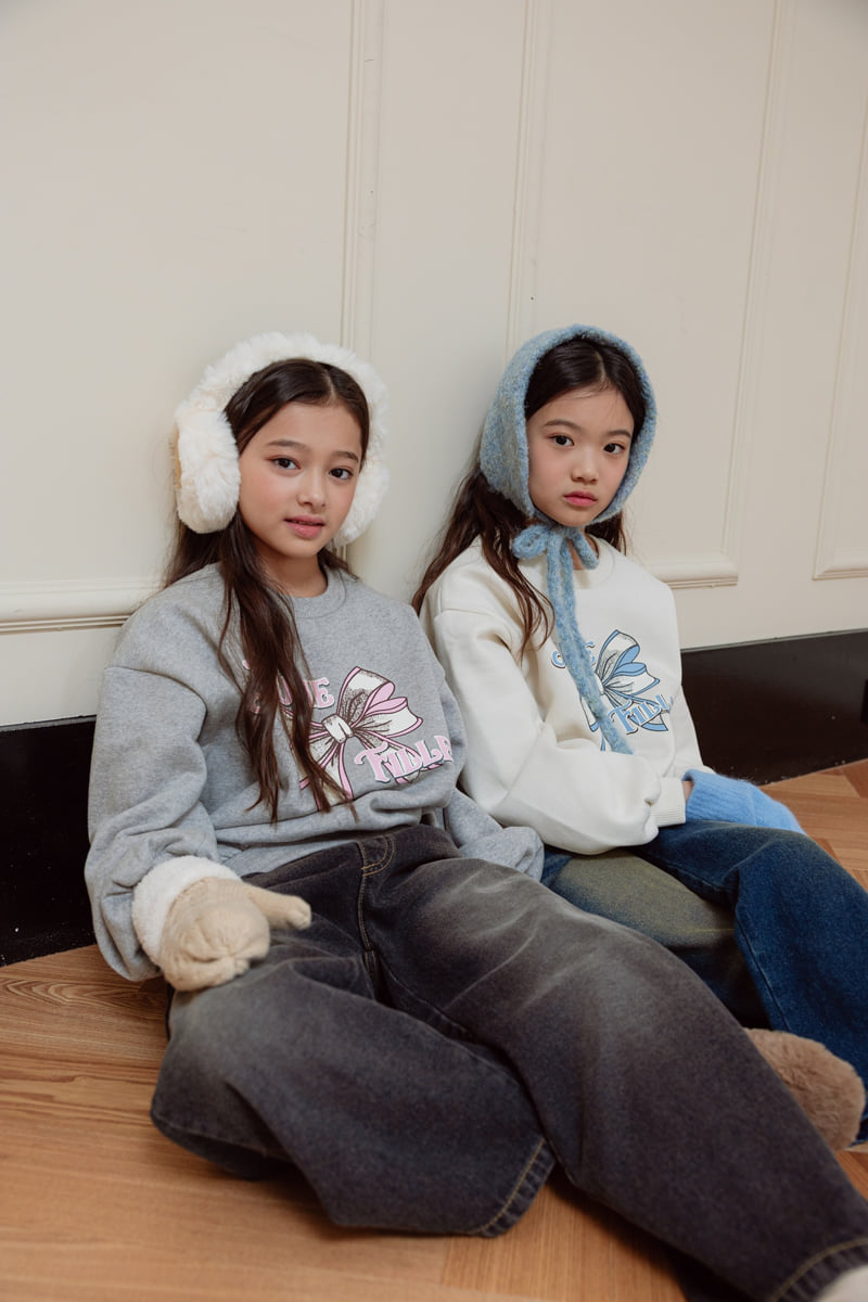 Sm2 - Korean Children Fashion - #discoveringself - Ribbon Brushed Sweatshirt - 10