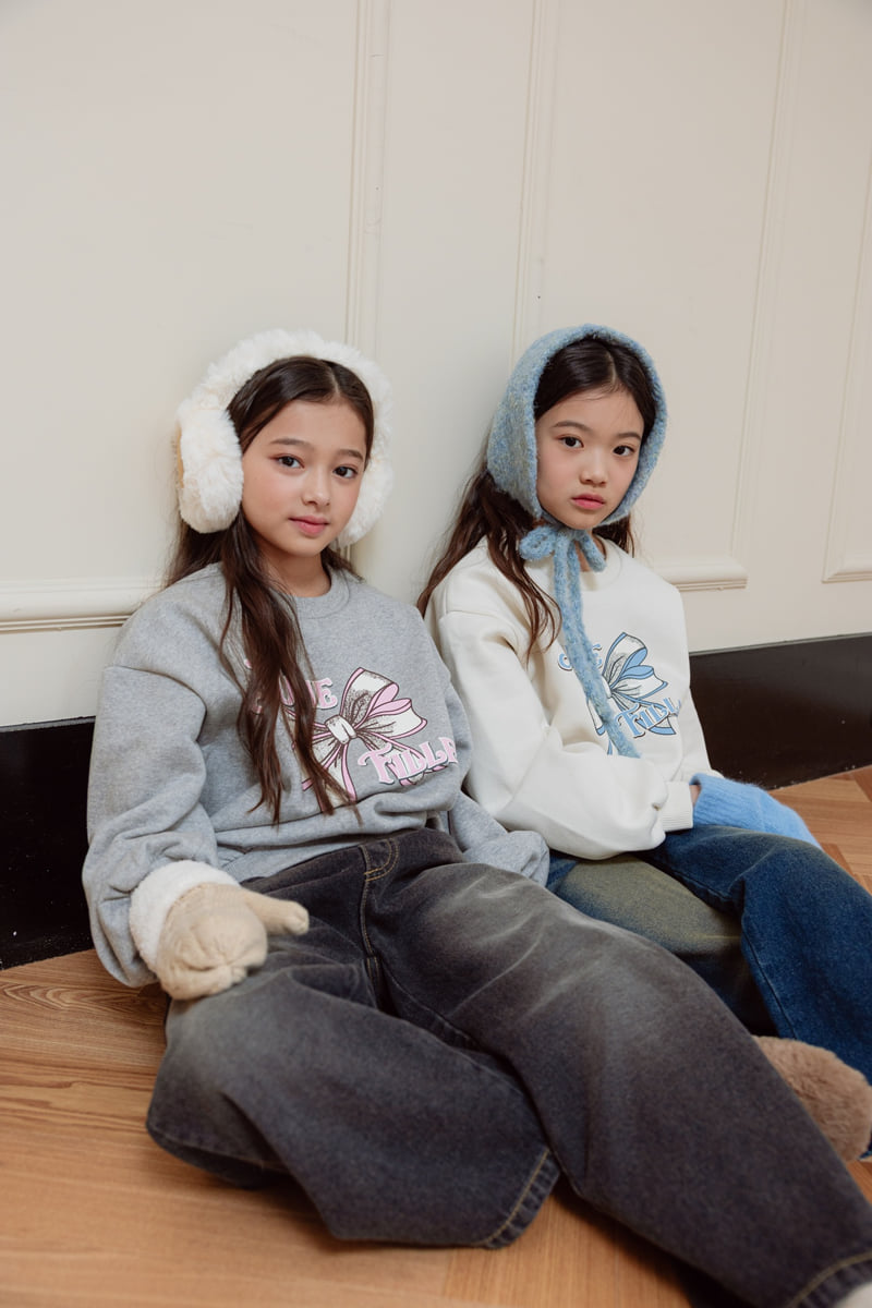 Sm2 - Korean Children Fashion - #fashionkids - Ribbon Brushed Sweatshirt - 11