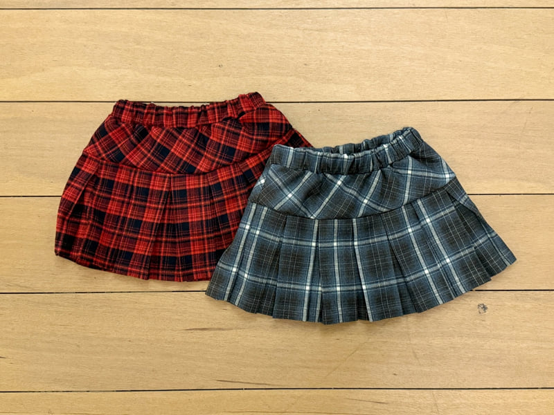Sm2 - Korean Children Fashion - #discoveringself - Check Pleated Skirt - 4