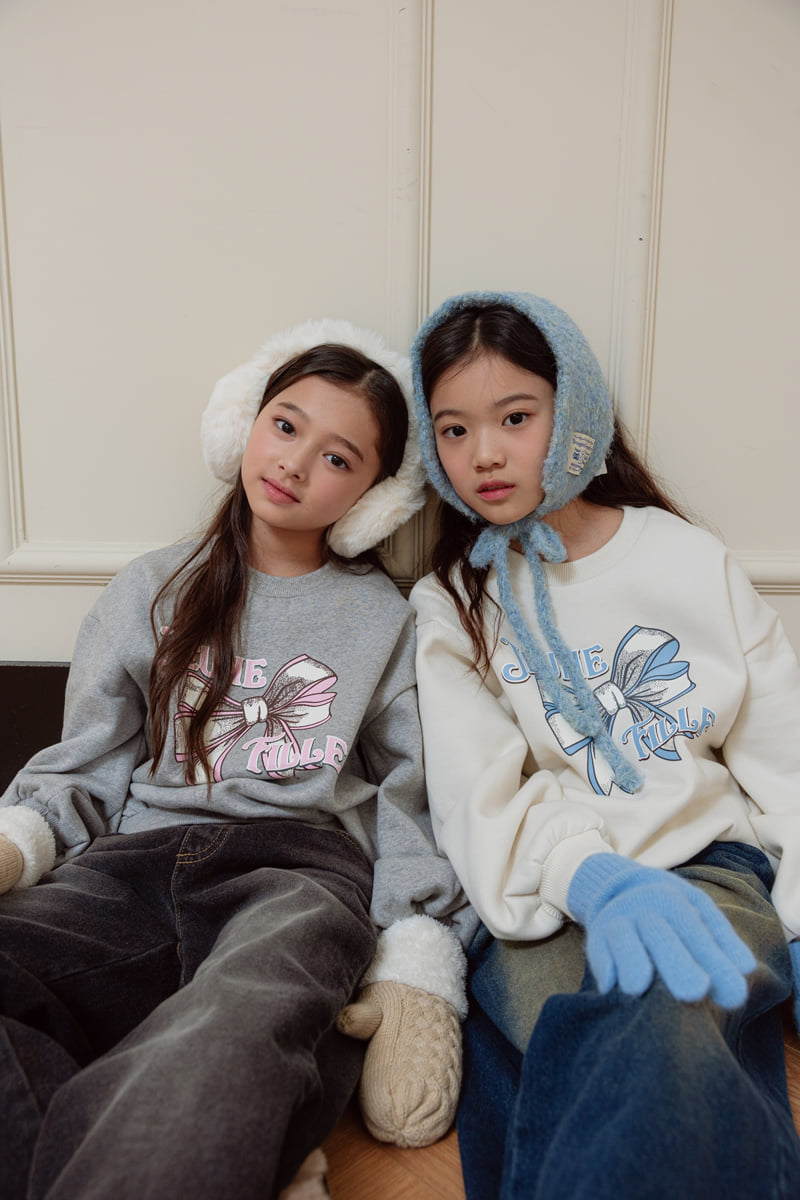 Sm2 - Korean Children Fashion - #kidsshorts - Ribbon Brushed Sweatshirt - 12