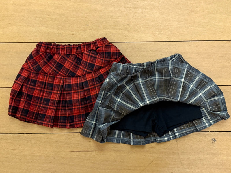 Sm2 - Korean Children Fashion - #kidsshorts - Check Pleated Skirt - 5