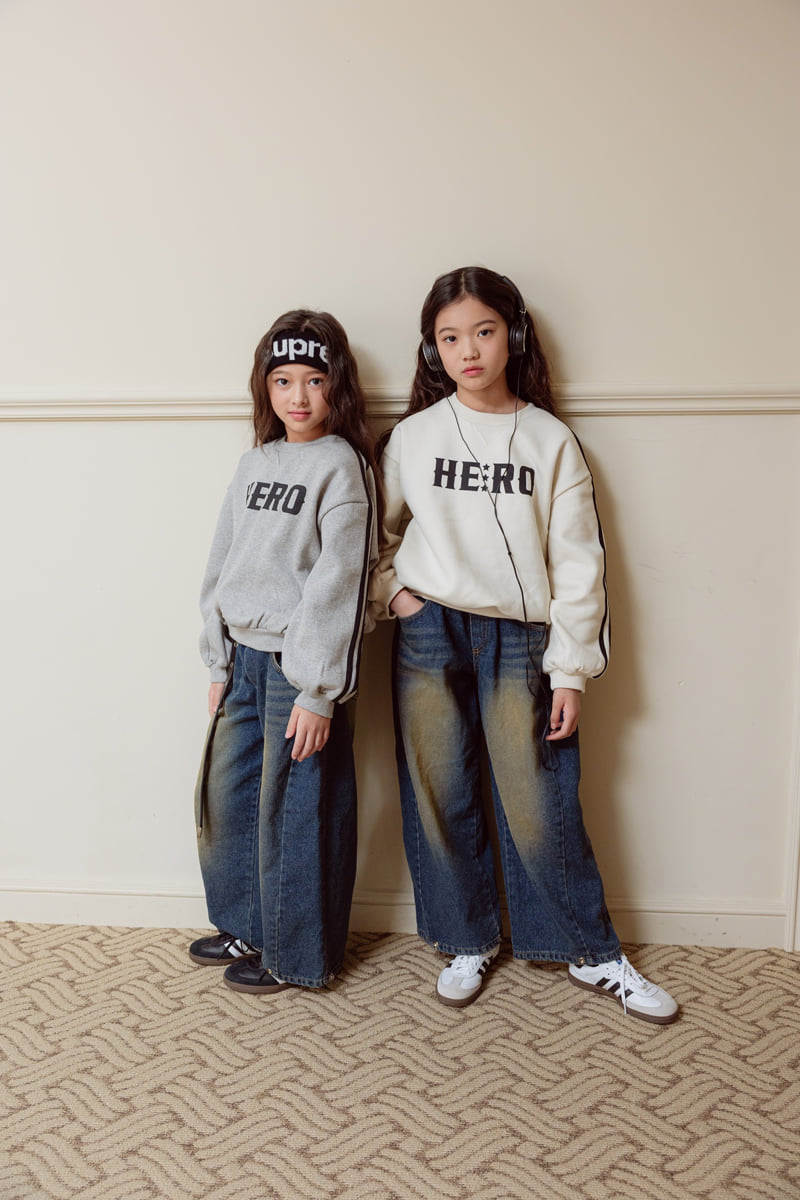 Sm2 - Korean Children Fashion - #kidsstore - Brushed Balloon Denim Pants - 11
