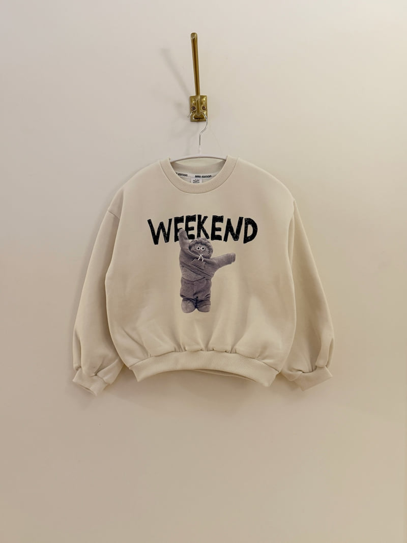 Sm2 - Korean Children Fashion - #kidsstore - Bear Brushed Sweatshirt - 3