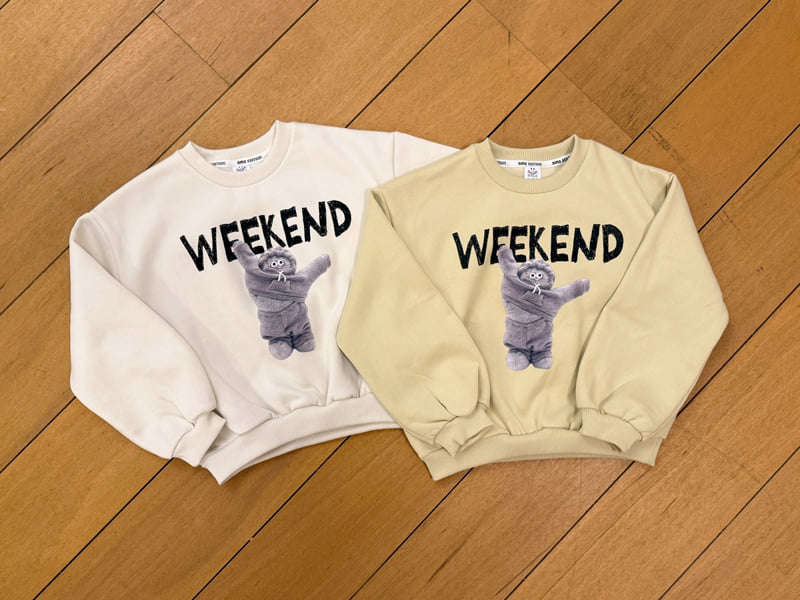 Sm2 - Korean Children Fashion - #kidsstore - Bear Brushed Sweatshirt - 4