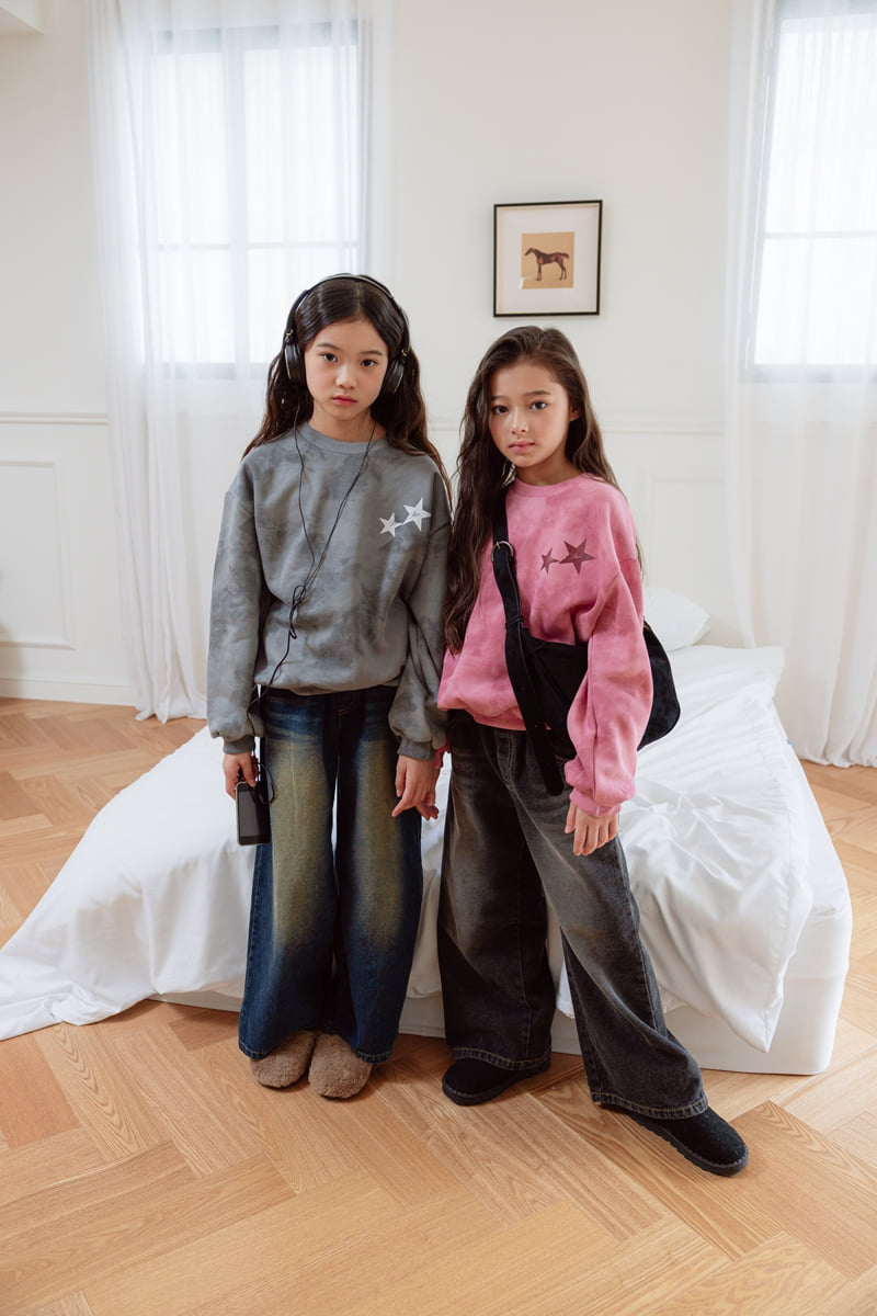 Sm2 - Korean Children Fashion - #littlefashionista - Washed Dye Brushed Sweatshirt - 8