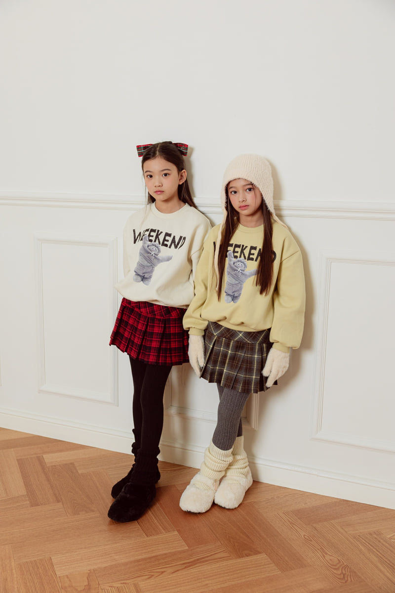 Sm2 - Korean Children Fashion - #littlefashionista - Check Pleated Skirt - 9