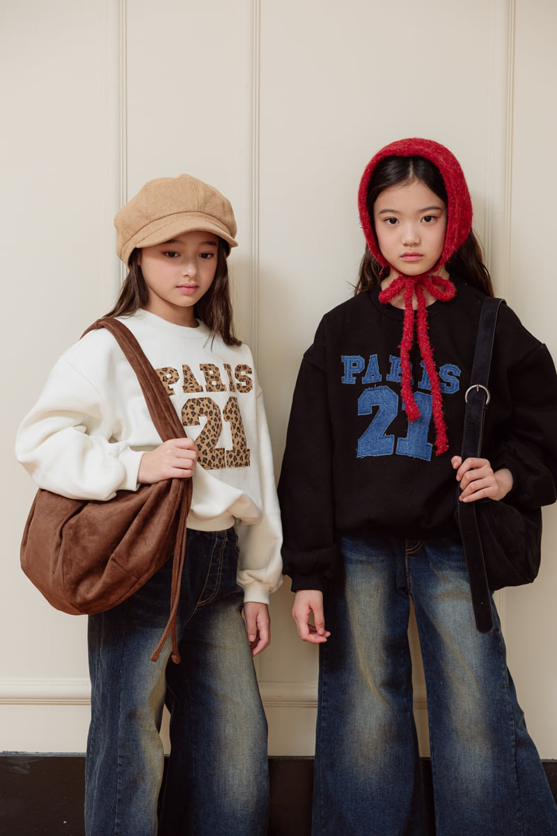 Sm2 - Korean Children Fashion - #littlefashionista - Number Brushed Sweatshirt - 8