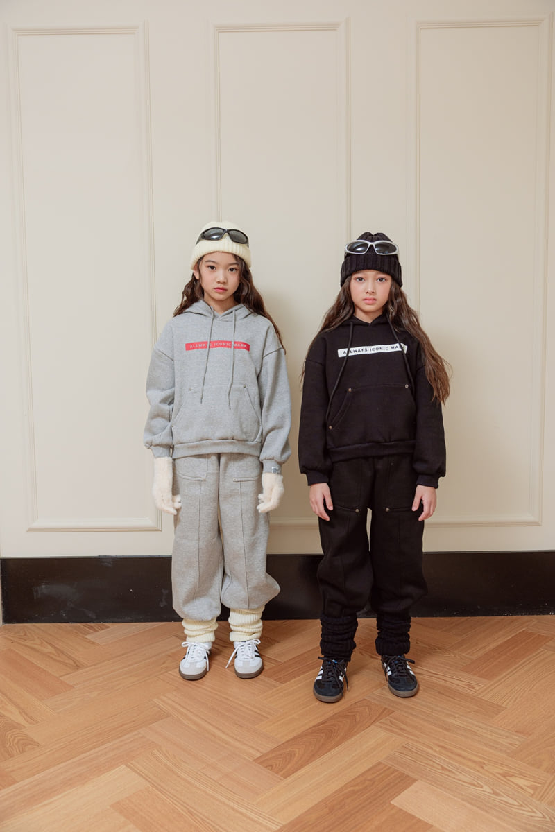 Sm2 - Korean Children Fashion - #littlefashionista - Rivet Brushed Hoodie - 5