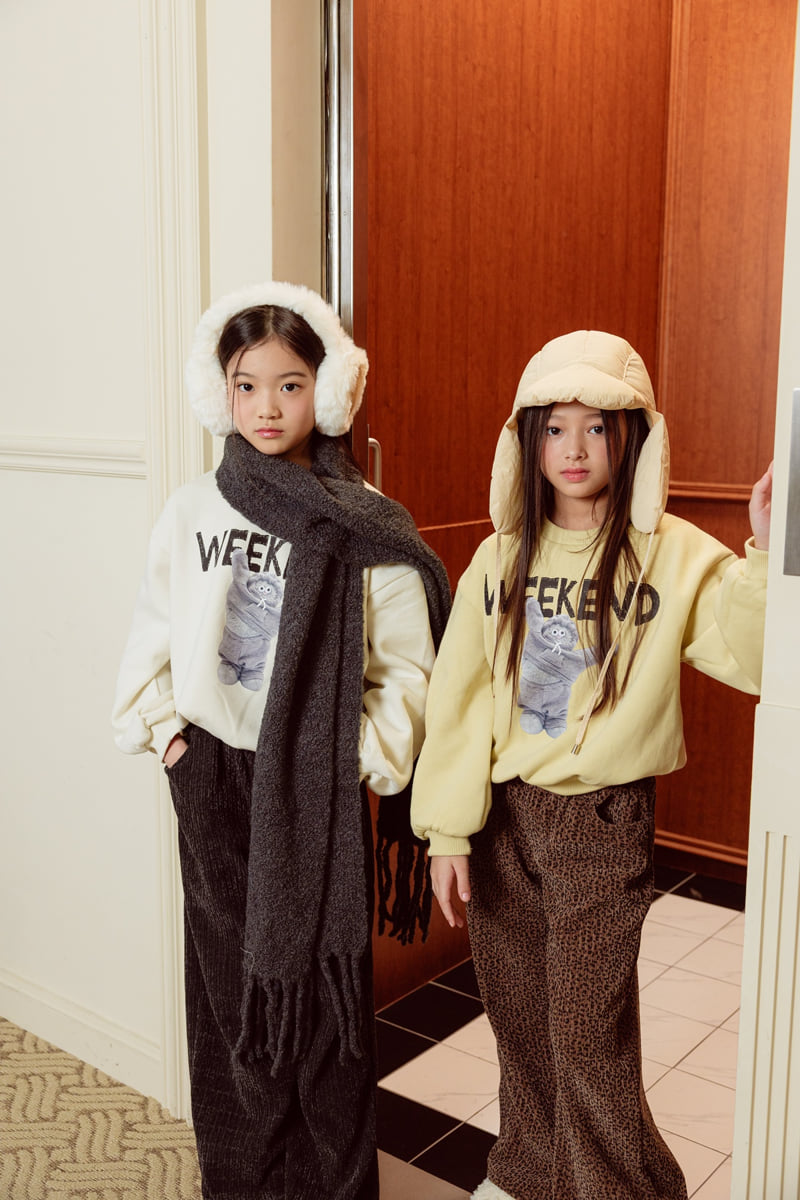 Sm2 - Korean Children Fashion - #magicofchildhood - Bear Brushed Sweatshirt - 7