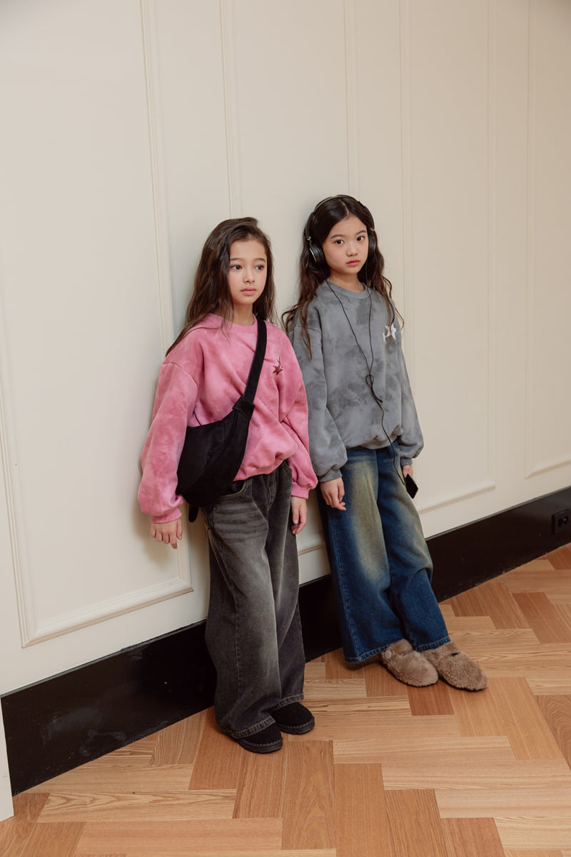 Sm2 - Korean Children Fashion - #minifashionista - Washed Dye Brushed Sweatshirt - 10