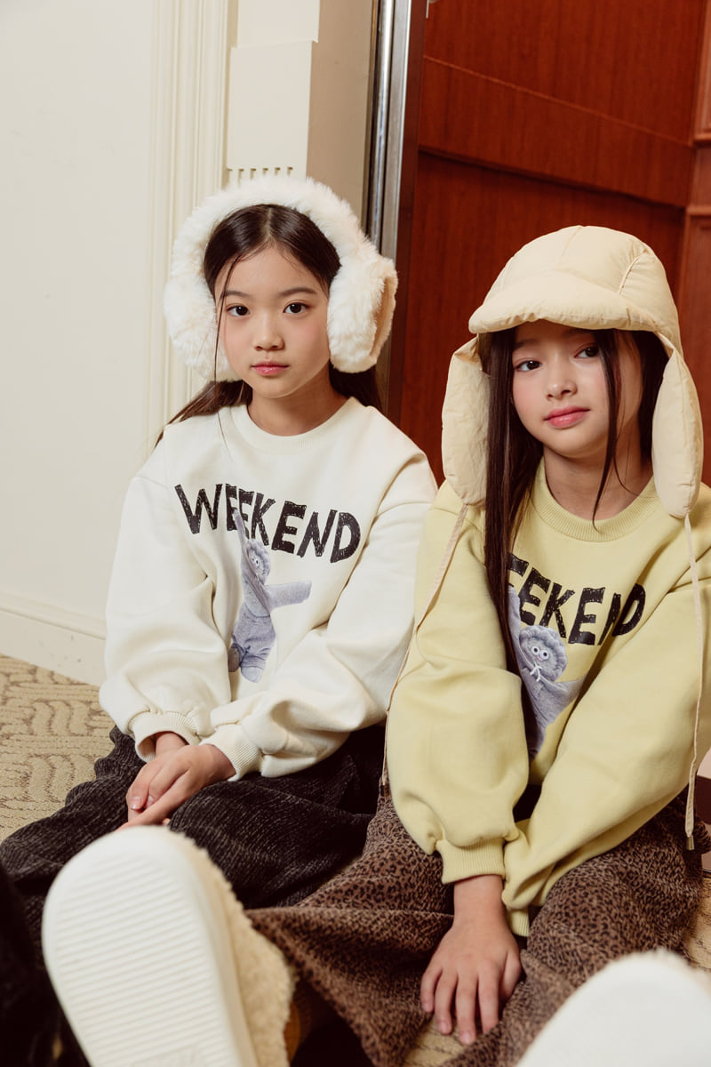 Sm2 - Korean Children Fashion - #minifashionista - Bear Brushed Sweatshirt - 8