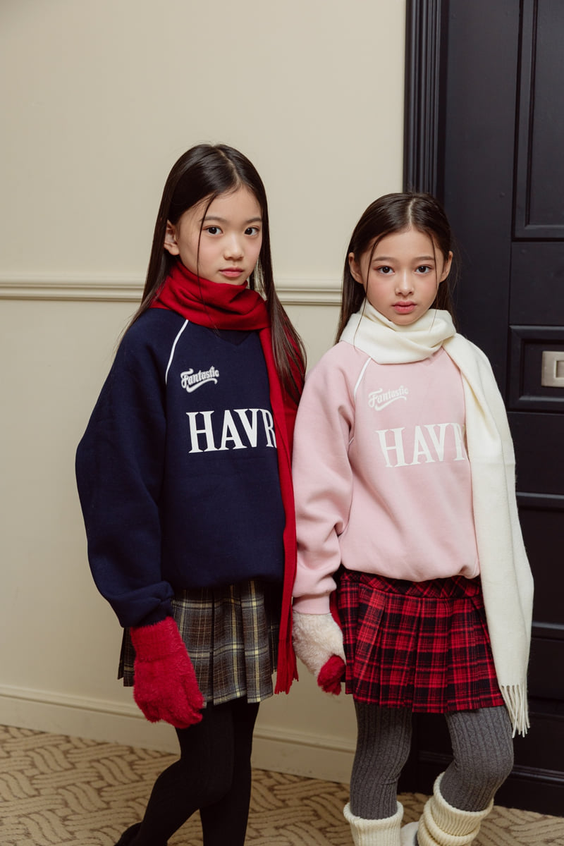Sm2 - Korean Children Fashion - #prettylittlegirls - Raglan Brushed Sweatshirt - 12