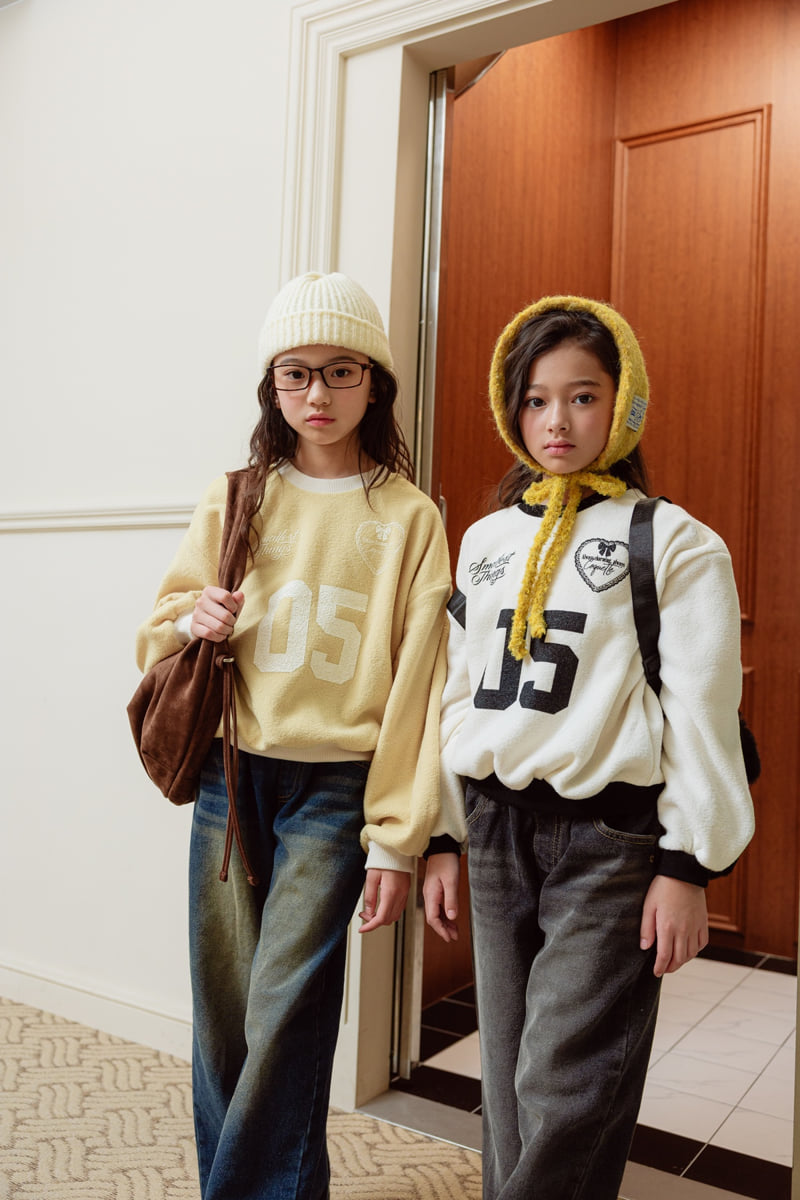 Sm2 - Korean Children Fashion - #prettylittlegirls - Terry Lovely Sweatshirt - 6