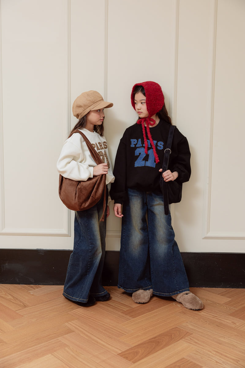 Sm2 - Korean Children Fashion - #prettylittlegirls - Number Brushed Sweatshirt - 11