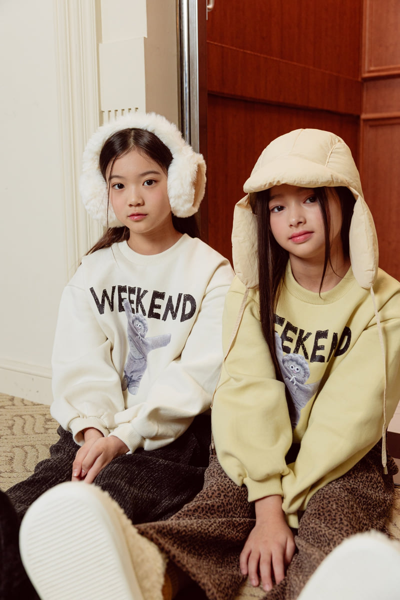 Sm2 - Korean Children Fashion - #prettylittlegirls - Bear Brushed Sweatshirt - 9