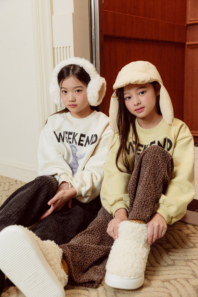 Sm2 - Korean Children Fashion - #todddlerfashion - Bear Brushed Sweatshirt - 10
