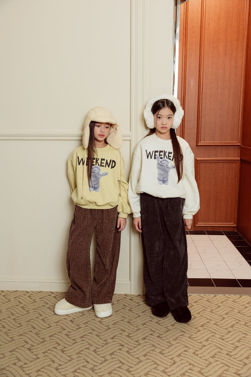 Sm2 - Korean Children Fashion - #toddlerclothing - Bear Brushed Sweatshirt - 11