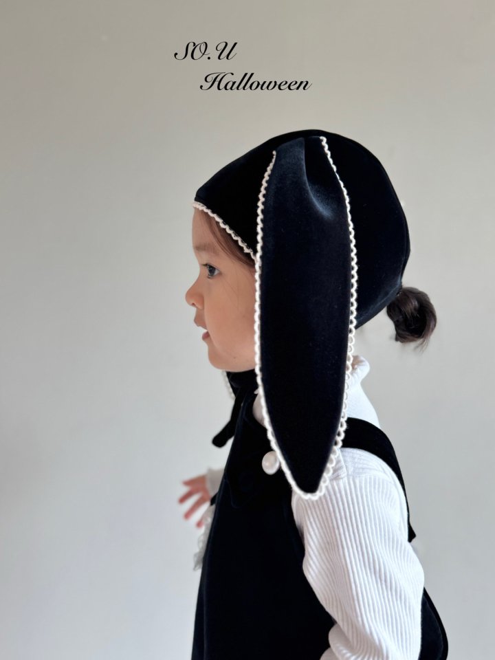 So U - Korean Baby Fashion - #babyclothing - Velvet Rabbit Bonnet