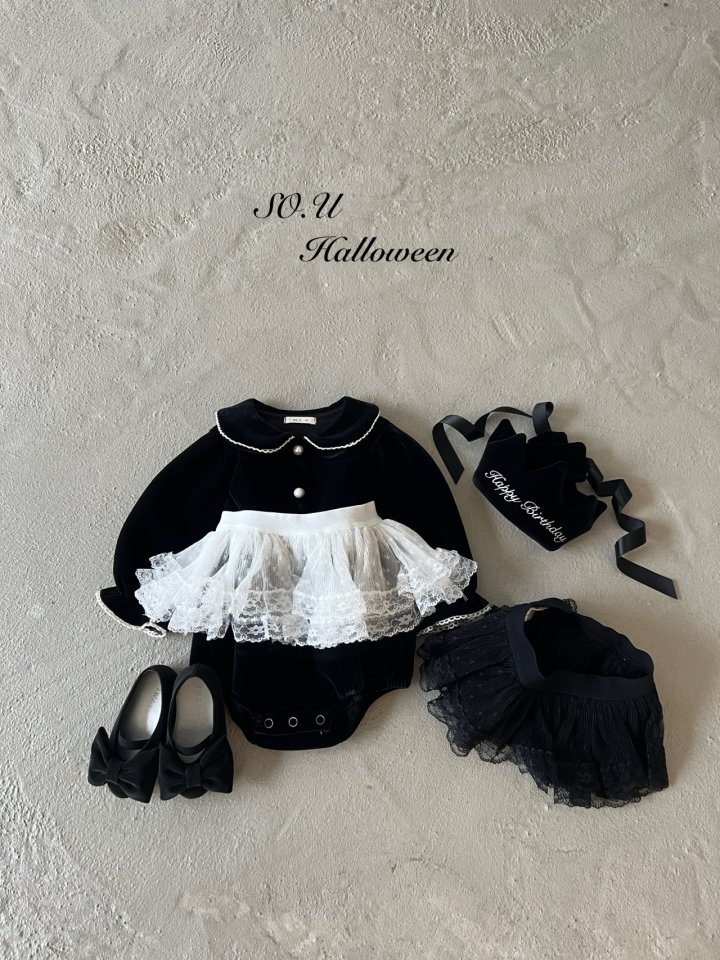 So U - Korean Baby Fashion - #babyfashion - Lace Apron Skirt - 10