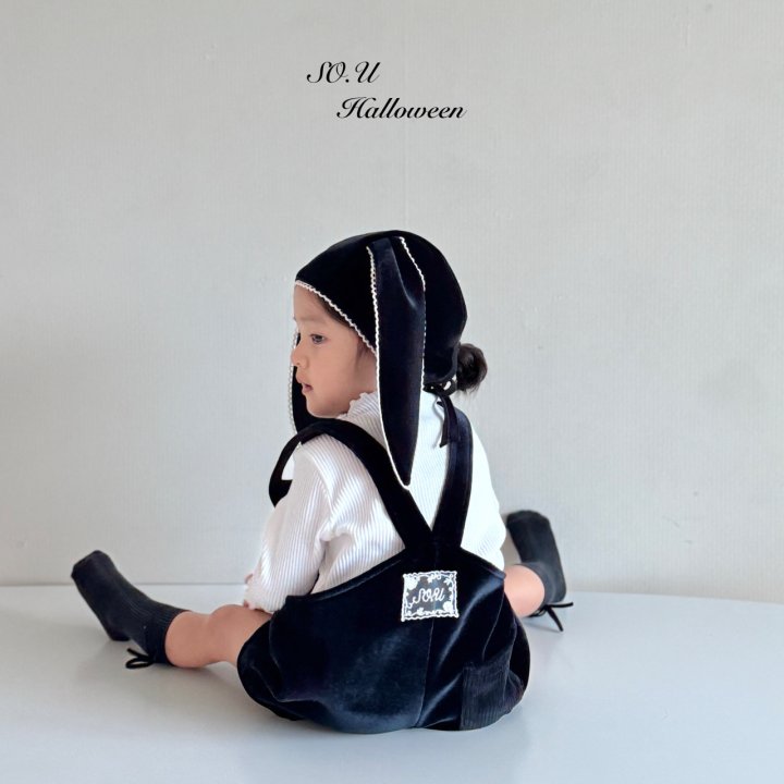 So U - Korean Baby Fashion - #babyfever - Velvet Rabbit Bonnet - 4