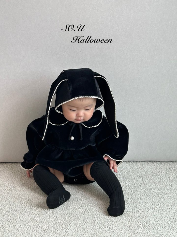 So U - Korean Baby Fashion - #babylifestyle - Velvet Pearl Suit - 4