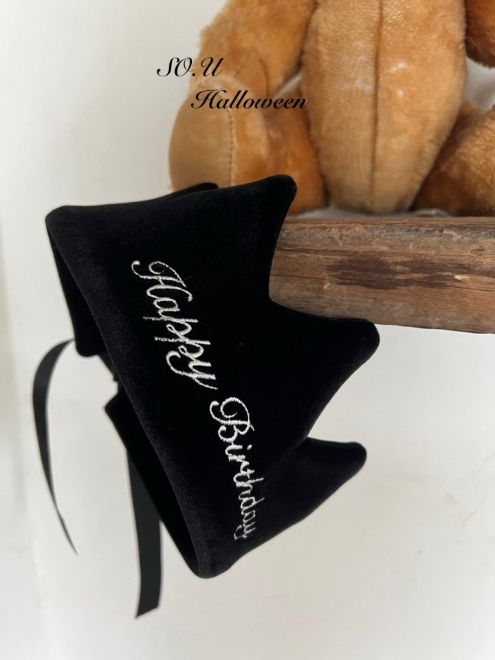 So U - Korean Baby Fashion - #babyootd - Velvet Crown Embroidery - 8