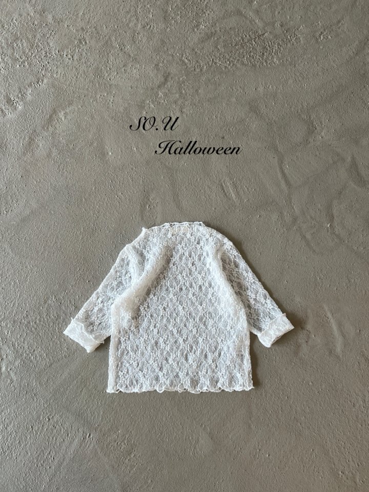 So U - Korean Baby Fashion - #babyootd - Lace Wave Tee (Baby) - 3