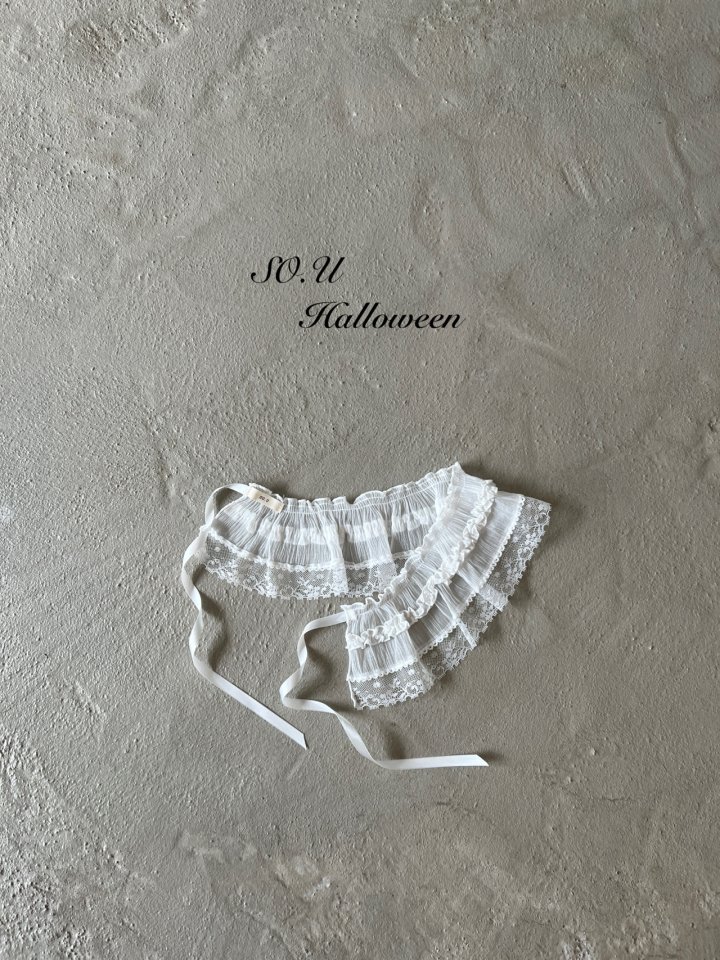 So U - Korean Baby Fashion - #babyoutfit - Ruffled Lace Apron - 3