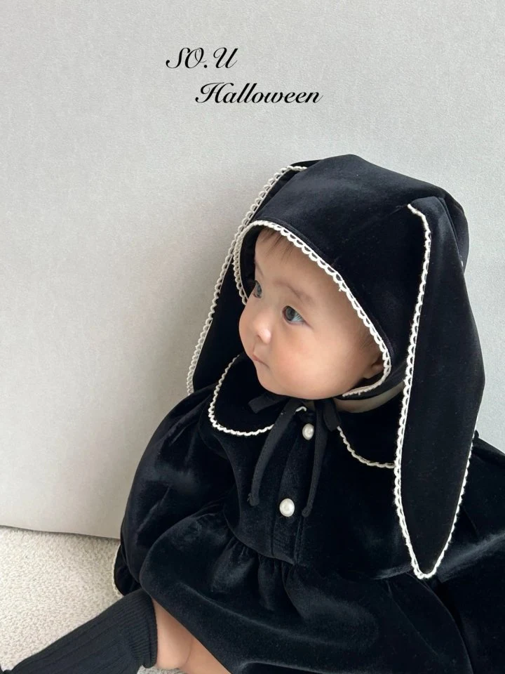 So U - Korean Baby Fashion - #babyoutfit - Velvet Rabbit Bonnet - 9