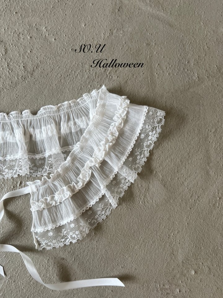 So U - Korean Baby Fashion - #babyoutfit - Ruffled Lace Apron - 4