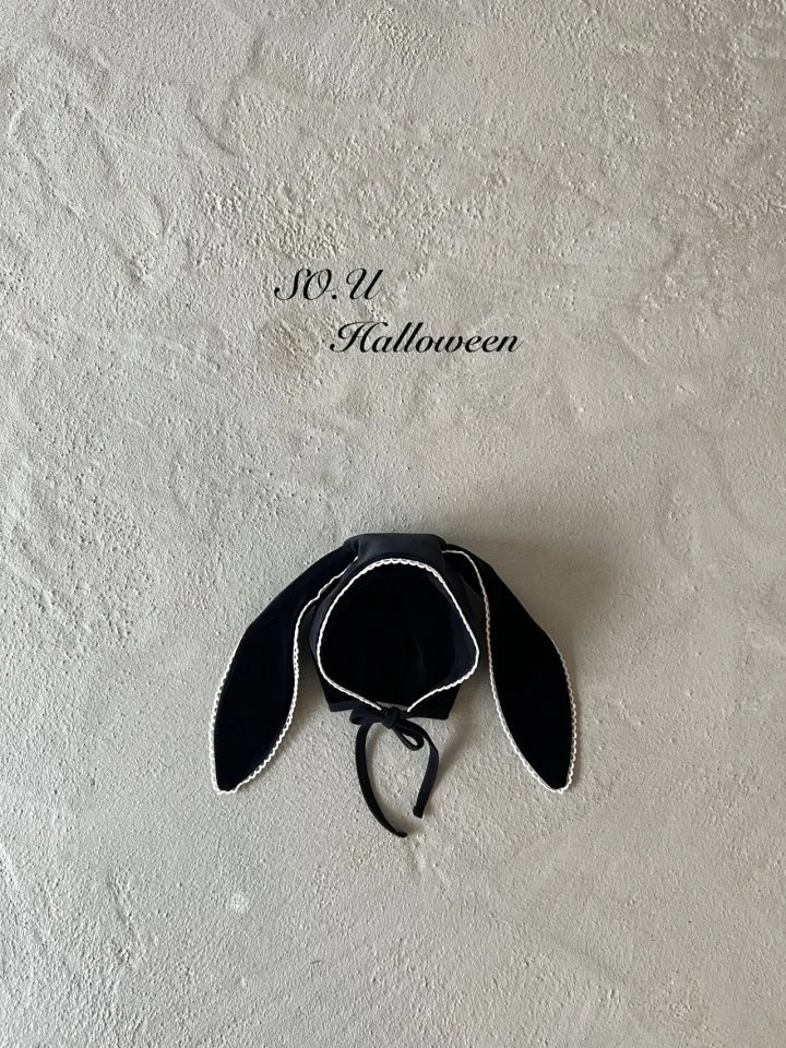 So U - Korean Baby Fashion - #onlinebabyshop - Velvet Rabbit Bonnet - 12