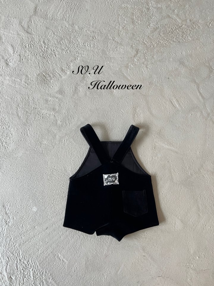 So U - Korean Baby Fashion - #onlinebabyshop - Velvet Pearl Suspender Suit - 11