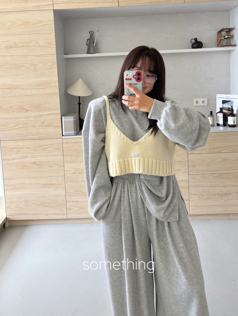 Something - Korean Women Fashion - #momslook - Bustier Knit - 8