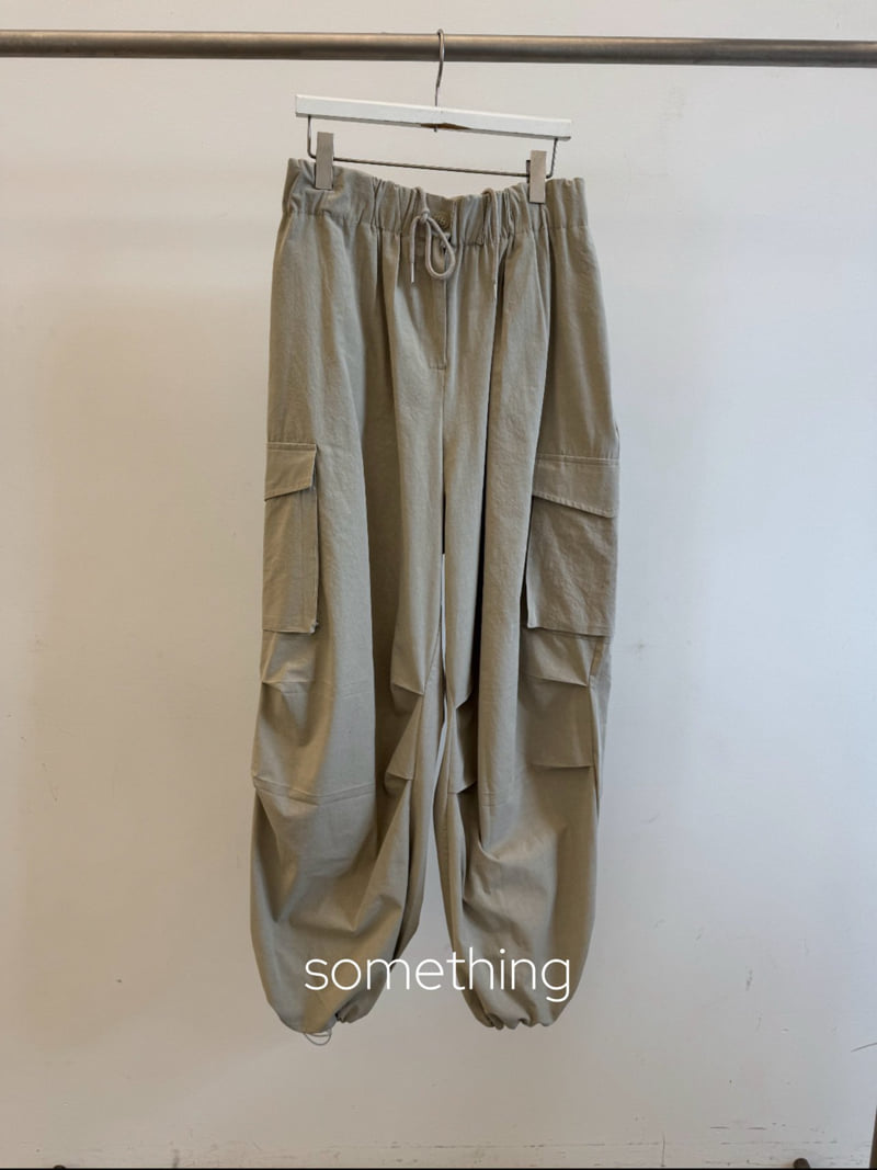 Something - Korean Women Fashion - #womensfashion - Natural Jogger Pants - 2