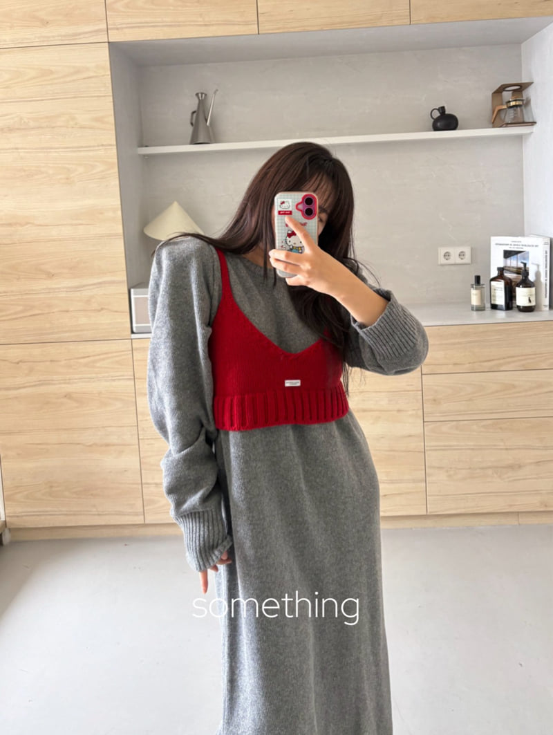 Something - Korean Women Fashion - #womensfashion - Bustier Knit - 11