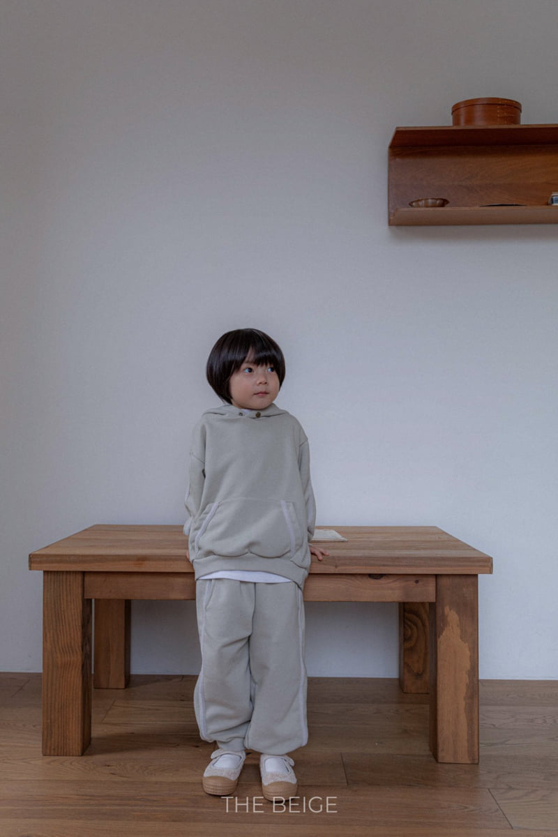 The Beige - Korean Baby Fashion - #babyboutique - Tape Hoodie Set - 5