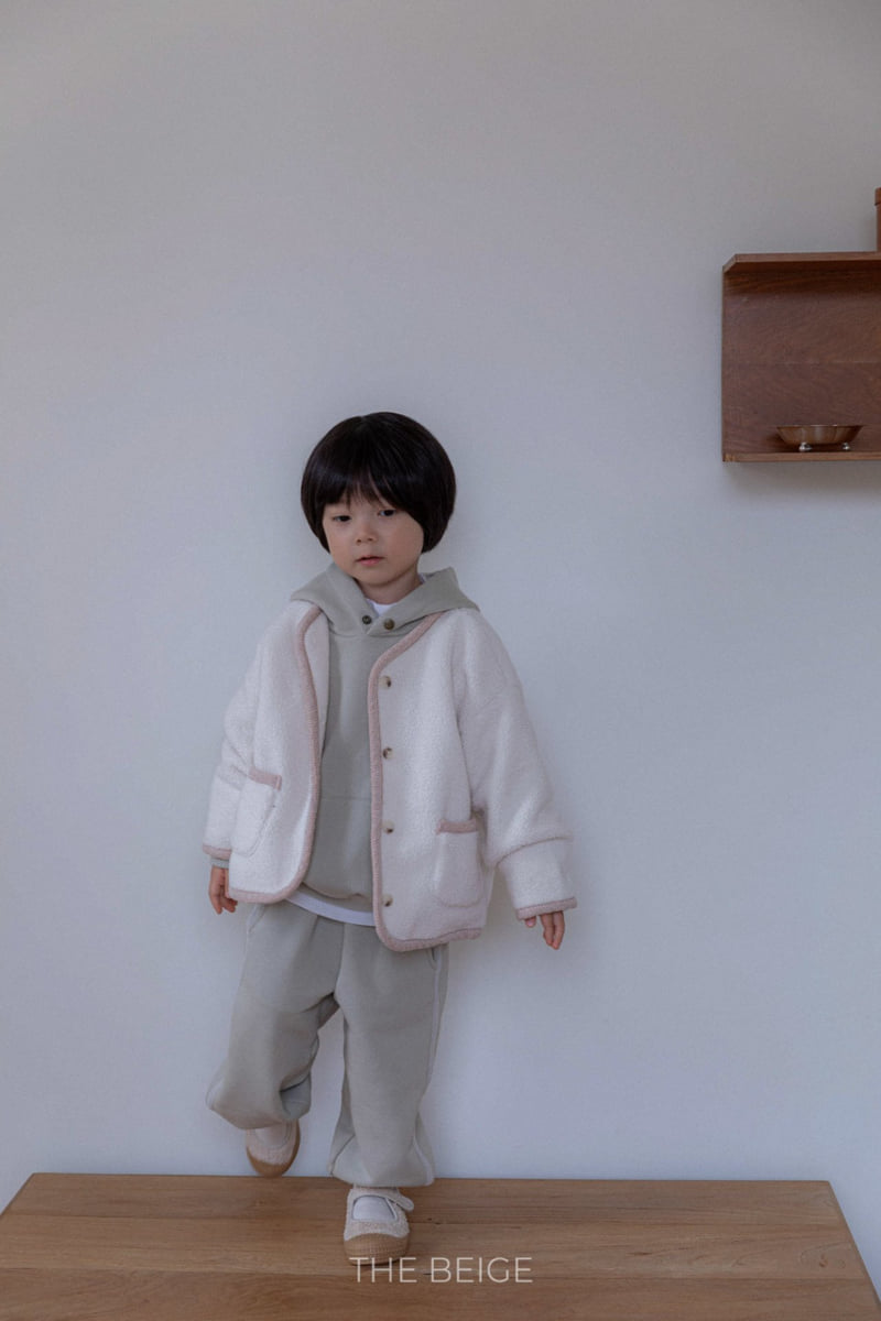 The Beige - Korean Baby Fashion - #babyboutique - Tape Hoodie Set - 6