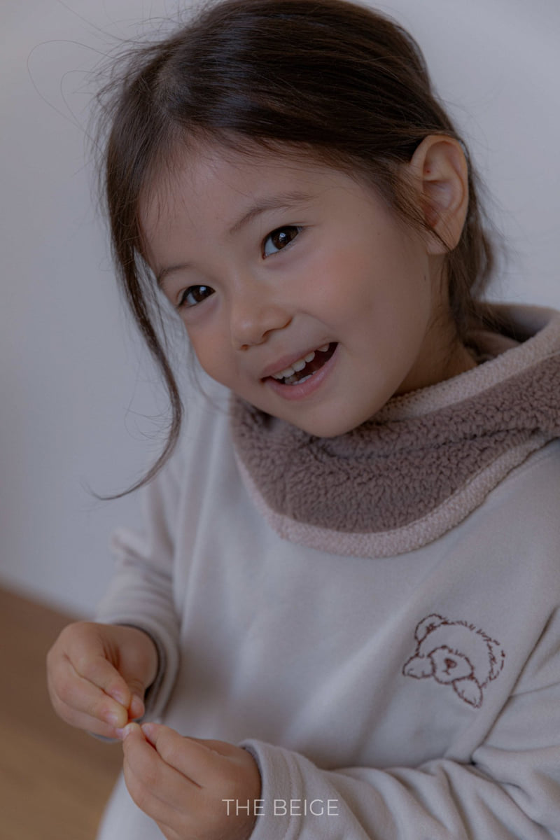 The Beige - Korean Baby Fashion - #babyboutique - Bear Embroidery Binding Tee - 9