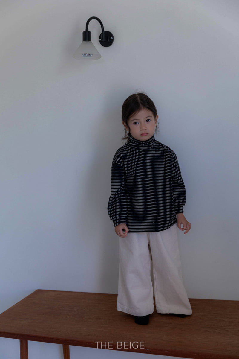 The Beige - Korean Baby Fashion - #babyfashion - Striped Turtleneck Tee - 7