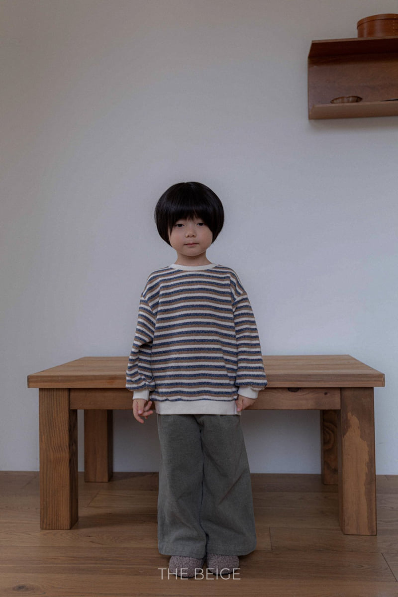 The Beige - Korean Baby Fashion - #babygirlfashion - Knit Striped Sweatshirt - 8