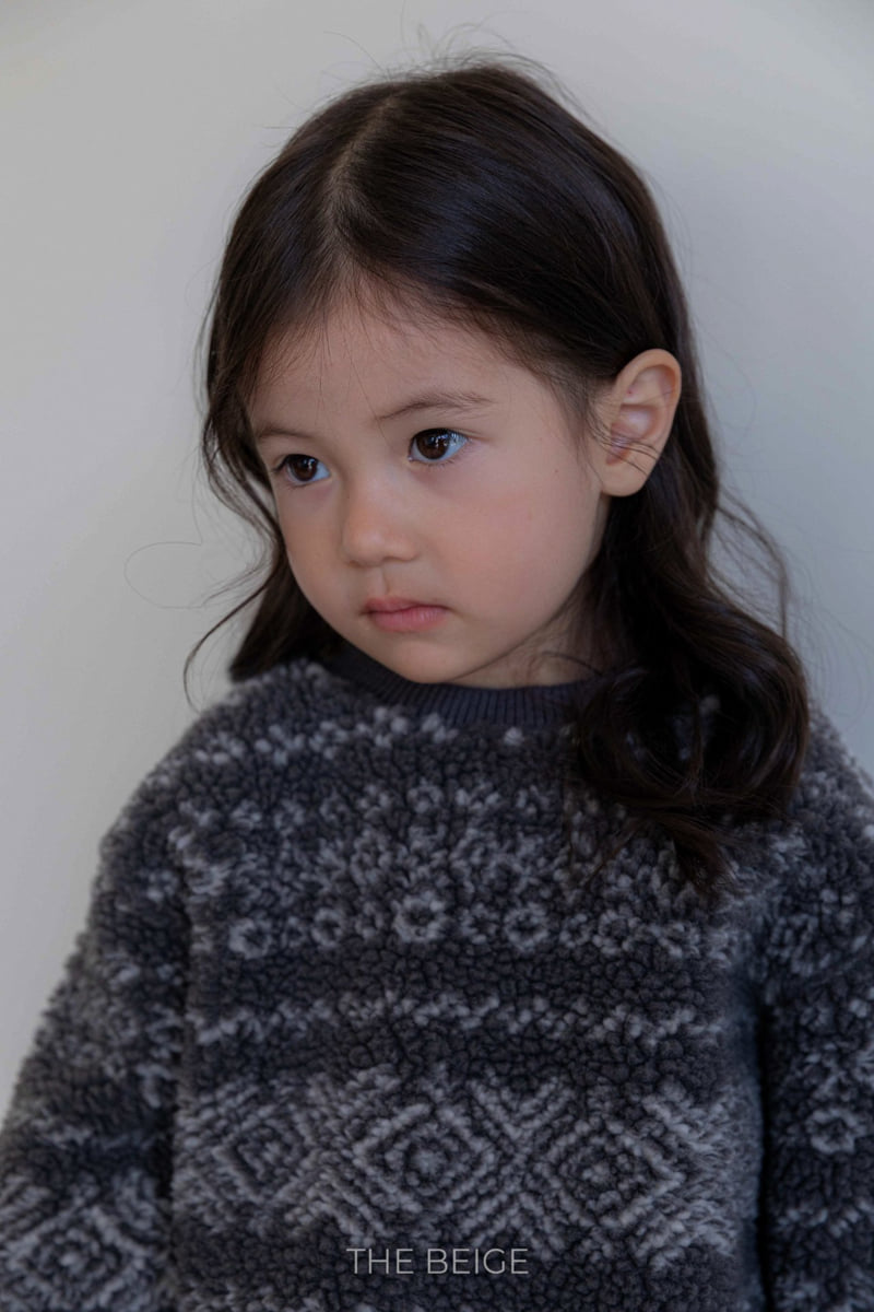 The Beige - Korean Baby Fashion - #babygirlfashion - Printed Fleece Sweatshirt - 5
