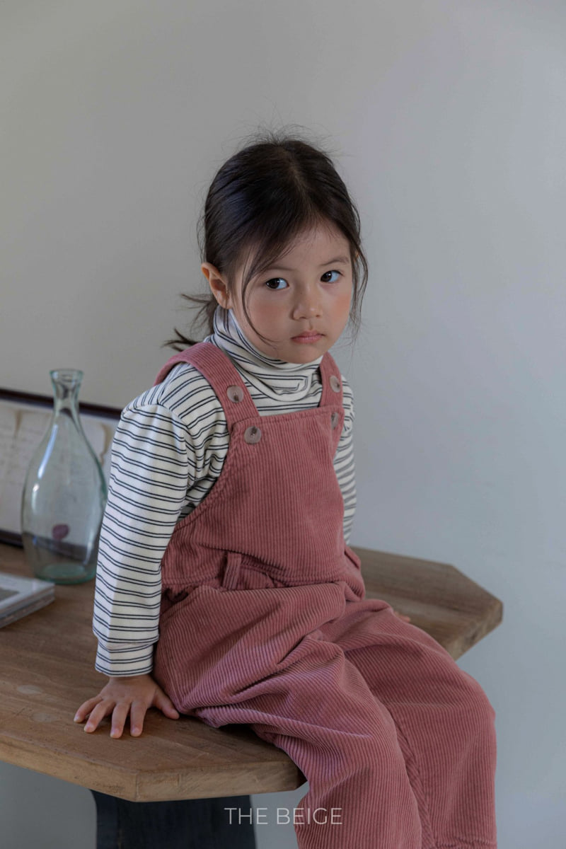 The Beige - Korean Baby Fashion - #babyfever - Belted Suspender Pants - 4