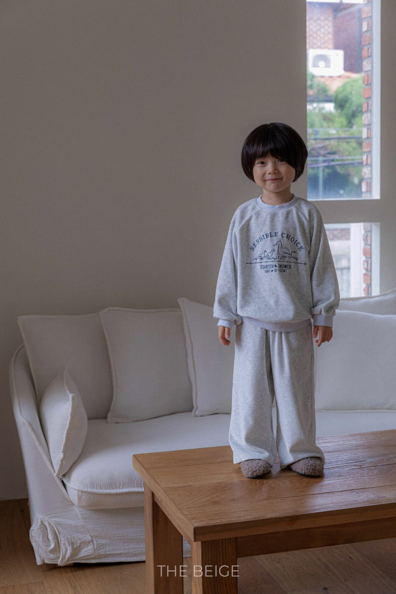 The Beige - Korean Baby Fashion - #babylifestyle - Velour Wide Pants - 2