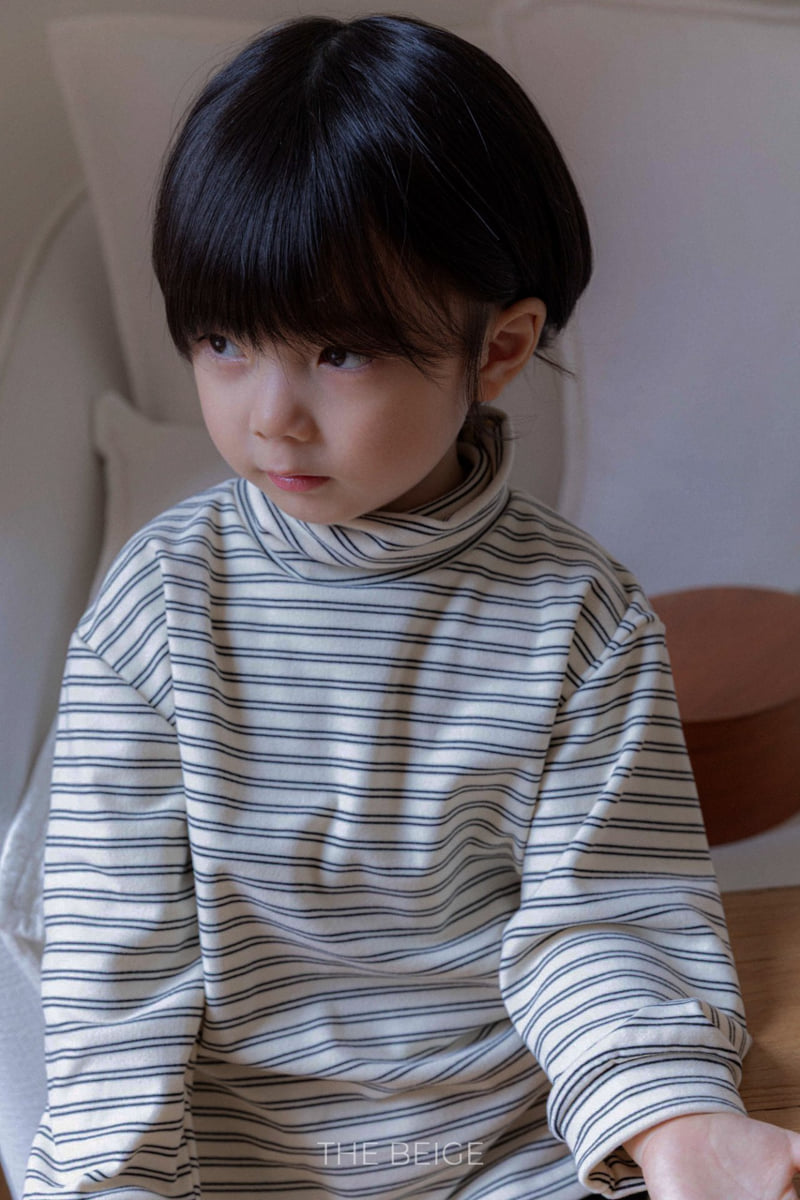 The Beige - Korean Baby Fashion - #babyoninstagram - Striped Turtleneck Tee - 11