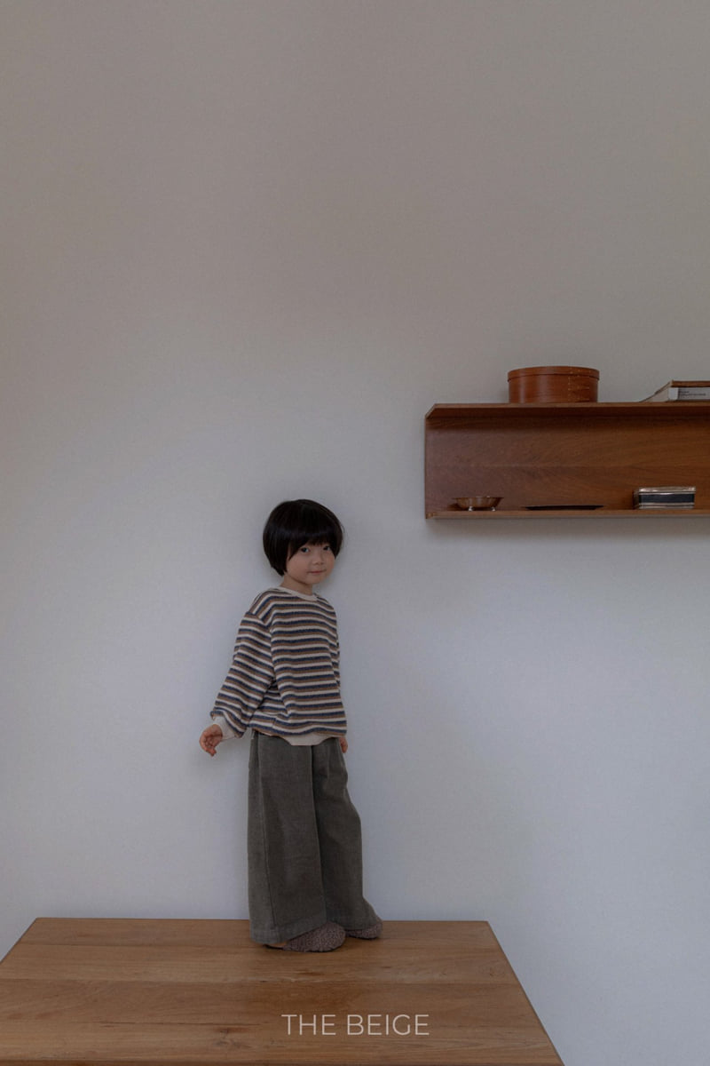 The Beige - Korean Baby Fashion - #babyoninstagram - Knit Striped Sweatshirt - 10