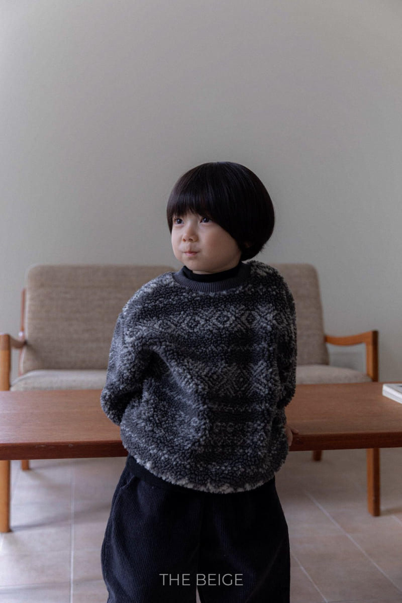 The Beige - Korean Baby Fashion - #babyoninstagram - Printed Fleece Sweatshirt - 7