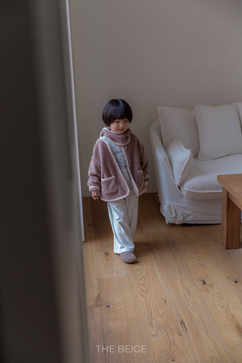 The Beige - Korean Baby Fashion - #babyoninstagram - Velour Wide Pants - 4
